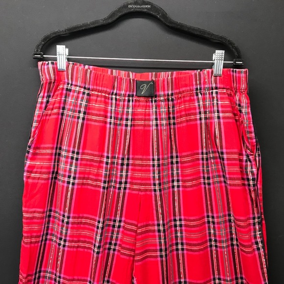 Victorias Secret Casual Sleepwear Pajama Pants Womens Size Medium M Red Black - Picture 2 of 7
